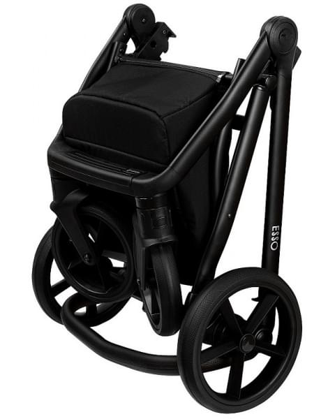 Детская коляска Roan Esso 2025 Кожа 2 в 1 ESSK/214/1 Misti Mint/Grey/руч.Черный