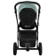 Детская коляска Roan Esso 2025 Кожа 2 в 1 ESSK/214/1 Misti Mint/Grey/руч.Черный