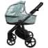 Детская коляска Roan Esso 2025 Кожа 2 в 1 ESSK/214/1 Misti Mint/Grey/руч.Черный