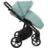 Детская коляска Roan Esso 2025 Кожа 2 в 1 ESSK/214/1 Misti Mint/Grey/руч.Черный