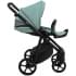 Детская коляска Roan Esso 2025 Кожа 2 в 1 ESSK/214/1 Misti Mint/Grey/руч.Черный