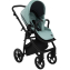 Детская коляска Roan Esso 2025 Кожа 2 в 1 ESSK/214/1 Misti Mint/Grey/руч.Черный