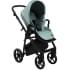 Детская коляска Roan Esso 2025 Кожа 2 в 1 ESSK/214/1 Misti Mint/Grey/руч.Черный