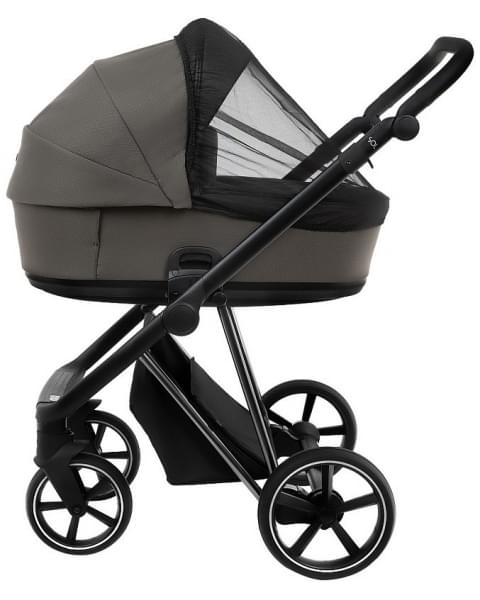 Детская коляска Roan Sol Luxury 3 в 1 с автокреслом Tutis Elo Lux EduSky Black RSL/4051 Taupe/Nikiel