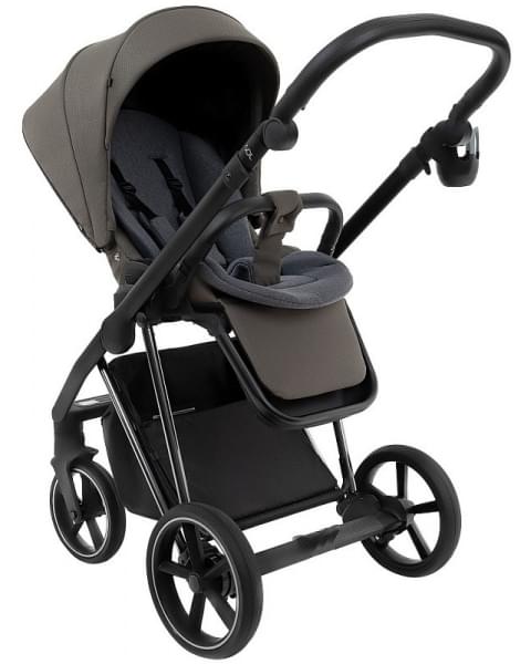 Детская коляска Roan Sol Luxury 3 в 1 с автокреслом Tutis Elo Lux EduSky Black RSL/4051 Taupe/Nikiel