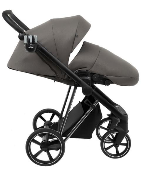 Детская коляска Roan Sol Luxury 3 в 1 с автокреслом Tutis Elo Lux EduSky Black RSL/4051 Taupe/Nikiel