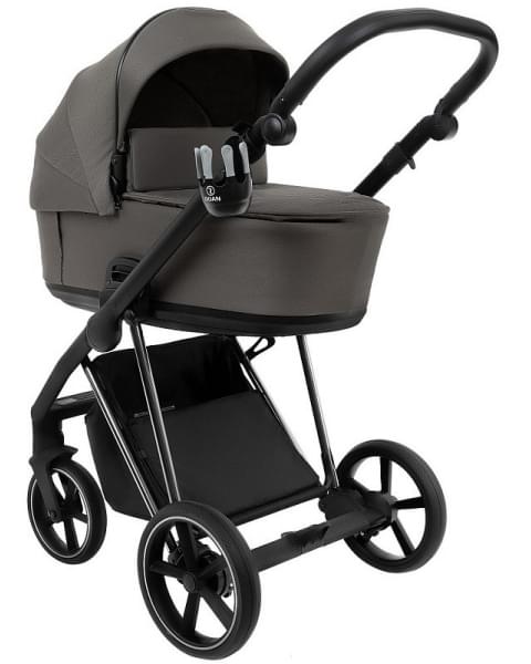 Детская коляска Roan Sol Luxury 3 в 1 с автокреслом Tutis Elo Lux EduSky Black RSL/4051 Taupe/Nikiel