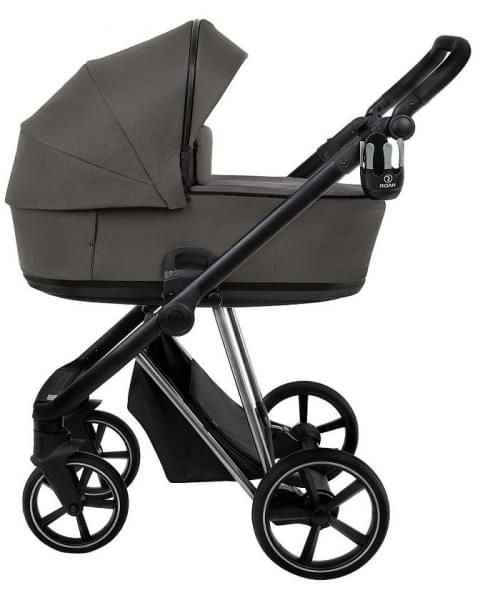 Детская коляска Roan Sol Luxury 3 в 1 с автокреслом Tutis Elo Lux EduSky Black RSL/4051 Taupe/Nikiel
