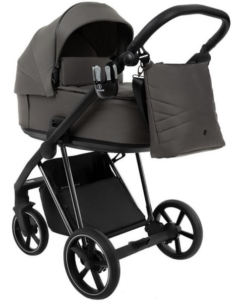 Детская коляска Roan Sol Luxury 3 в 1 с автокреслом Tutis Elo Lux EduSky Black RSL/4051 Taupe/Nikiel