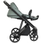 Детская коляска Roan Sol Кожа 3 в 1 с автокреслом Tutis Elo Lux EduSky Black RSL/2023 Misti Mint/Grey/руч. Серый
