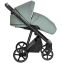 Детская коляска Roan Sol Кожа 3 в 1 с автокреслом Tutis Elo Lux EduSky Black RSL/2023 Misti Mint/Grey/руч. Серый