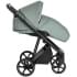 Детская коляска Roan Sol Кожа 3 в 1 с автокреслом Tutis Elo Lux EduSky Black RSL/2023 Misti Mint/Grey/руч. Серый