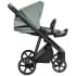 Детская коляска Roan Sol Кожа 3 в 1 с автокреслом Tutis Elo Lux EduSky Black RSL/2023 Misti Mint/Grey/руч. Серый