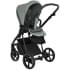 Детская коляска Roan Sol Кожа 3 в 1 с автокреслом Tutis Elo Lux EduSky Black RSL/2023 Misti Mint/Grey/руч. Серый