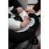 Детская коляска Roan Sol Кожа 3 в 1 с автокреслом Tutis Elo Lux EduSky Black RSL/2023 Misti Mint/Grey/руч. Серый