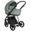 Детская коляска Roan Sol Кожа 3 в 1 с автокреслом Tutis Elo Lux EduSky Black RSL/2023 Misti Mint/Grey/руч. Серый