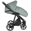Детская коляска Roan Sol Кожа 3 в 1 с автокреслом Tutis Elo Lux EduSky Black RSL/2023 Misti Mint/Grey/руч. Серый