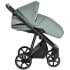Детская коляска Roan Sol Кожа 3 в 1 с автокреслом Tutis Elo Lux EduSky Black RSL/2023 Misti Mint/Grey/руч. Серый
