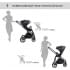 Детская коляска Sweet Baby Elegante 2 в 1 Chrome Black