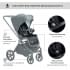 Детская коляска Sweet Baby Elegante 2 в 1 Chrome Black