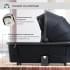 Детская коляска Sweet Baby Elegante 2 в 1 Chrome Black