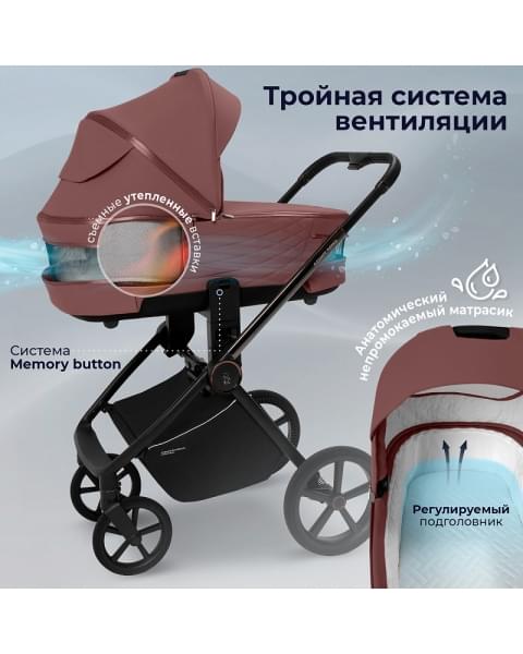 Детская коляска Sweet Baby Elegante Therma SBL 2 в 1 Mokka