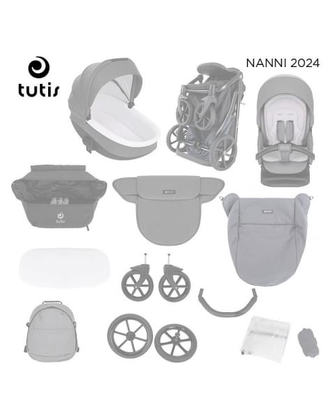 Детская коляска 3 в 1 Tutis Nanni 7 (274) Light Grey