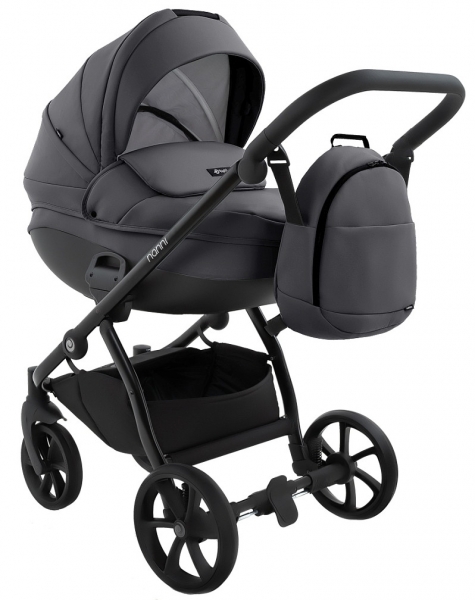 Детская коляска Tutis Nanni 7 Кожа 2 в 1 1532049 Grey