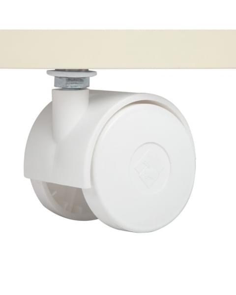 Детская кровать-трансформер Indigo Baby Lux, Слоновая кость / Белые стойки