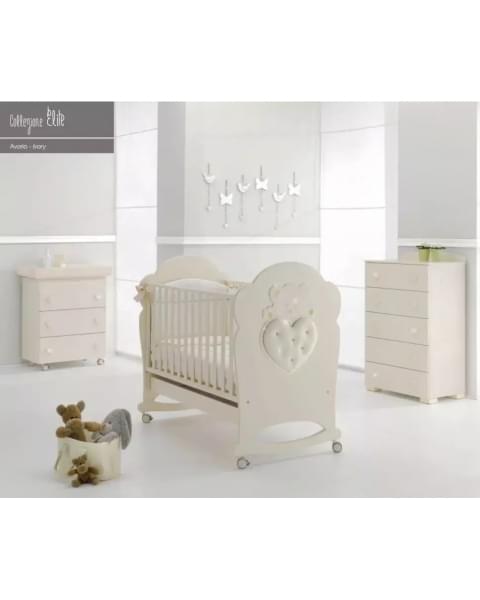 Детская кроватка-качалка Erbesi Elite Avorio