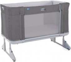 Детская приставная кроватка Chicco Next2Me Forever, Moon Grey (Серый)