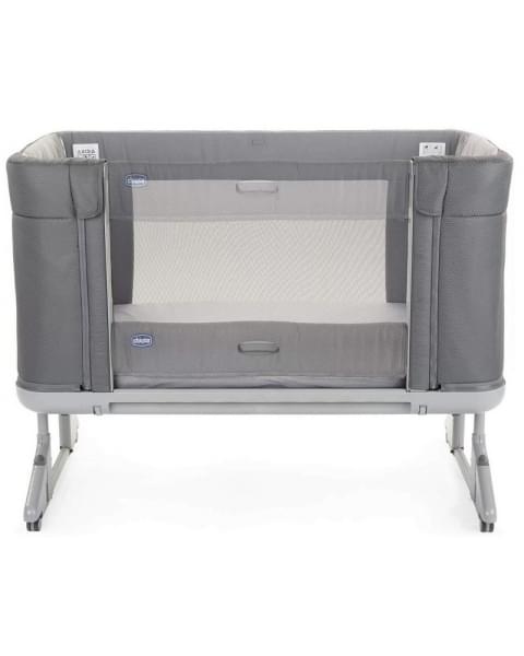Детская приставная кроватка Chicco Next2Me Forever, Moon Grey (Серый)