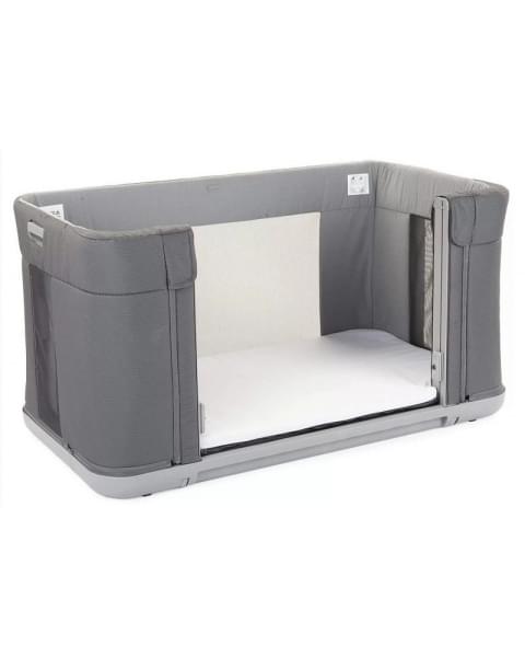 Детская приставная кроватка Chicco Next2Me Forever, Moon Grey (Серый)
