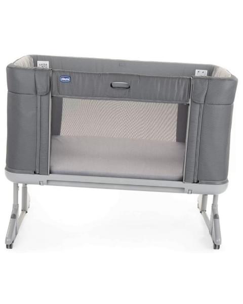 Детская приставная кроватка Chicco Next2Me Forever, Moon Grey (Серый)
