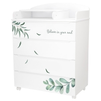 Детский пеленальный комод Indigo Green Line 800/4 травинки