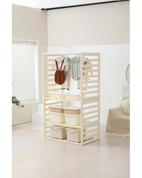 Манеж-стеллаж UNIX Kids 2 в 1 White