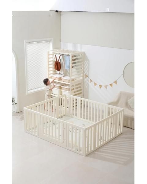 Манеж-стеллаж UNIX Kids 2 в 1 White