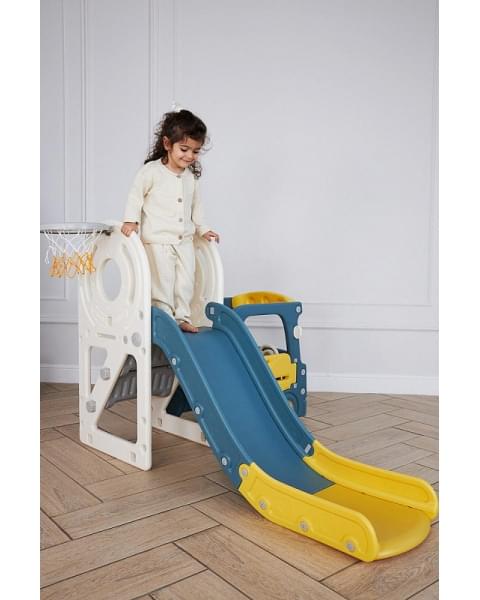 Игровой комплекс с горкой UNIX Kids Bus 171 см Yellow