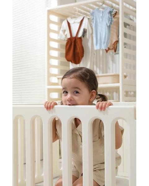 Манеж-стеллаж UNIX Kids 2 в 1 White