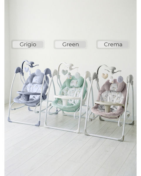Электрокачели 2в1 Sweet Baby Pure Pinguino Crema