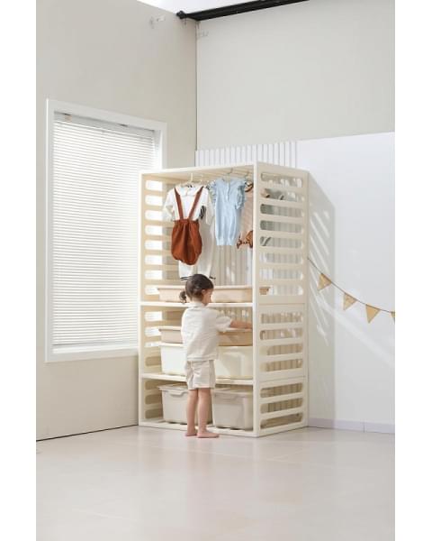 Манеж-стеллаж UNIX Kids 2 в 1 White