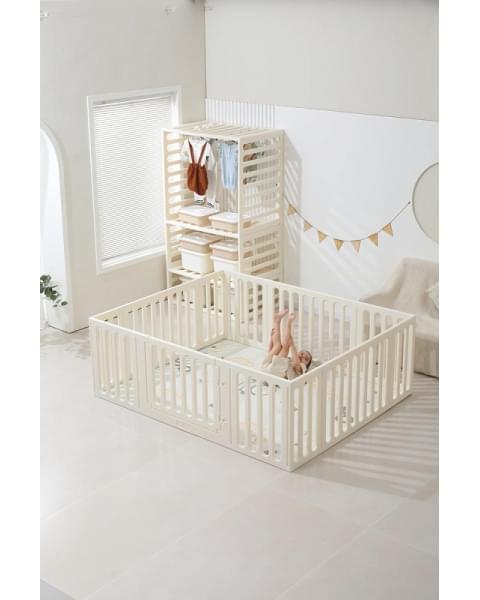 Манеж-стеллаж UNIX Kids 2 в 1 White