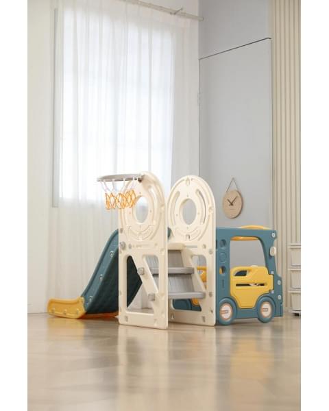 Игровой комплекс с горкой UNIX Kids Bus 171 см Yellow