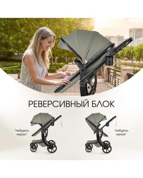 Коляска трансформер Aimile Adventurer оливковый