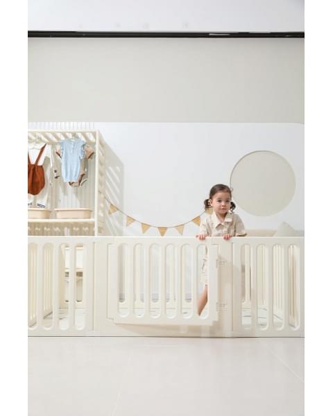 Манеж-стеллаж UNIX Kids 2 в 1 White