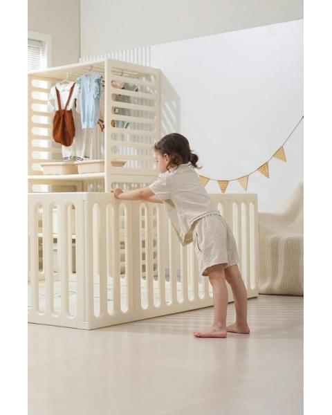 Манеж-стеллаж UNIX Kids 2 в 1 White