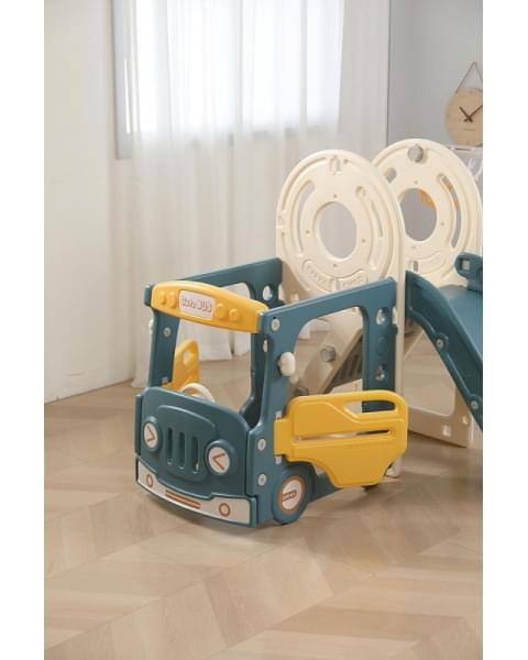 Игровой комплекс с горкой UNIX Kids Bus 171 см Yellow