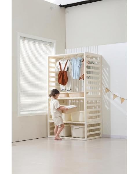 Манеж-стеллаж UNIX Kids 2 в 1 White