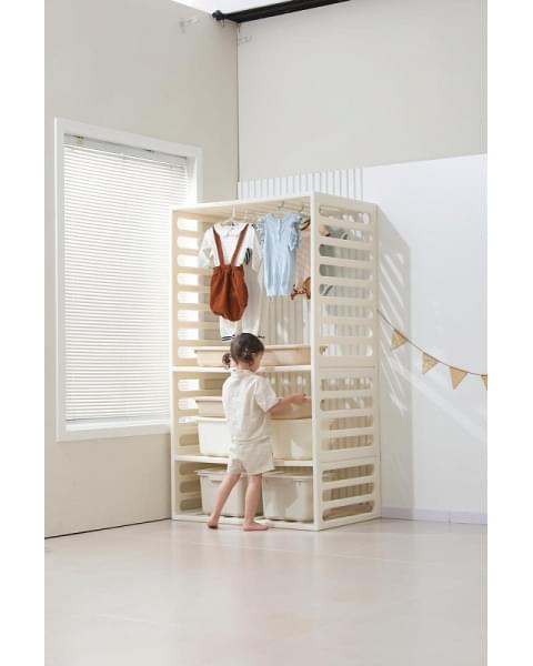 Манеж-стеллаж UNIX Kids 2 в 1 White