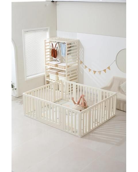 Манеж-стеллаж UNIX Kids 2 в 1 White